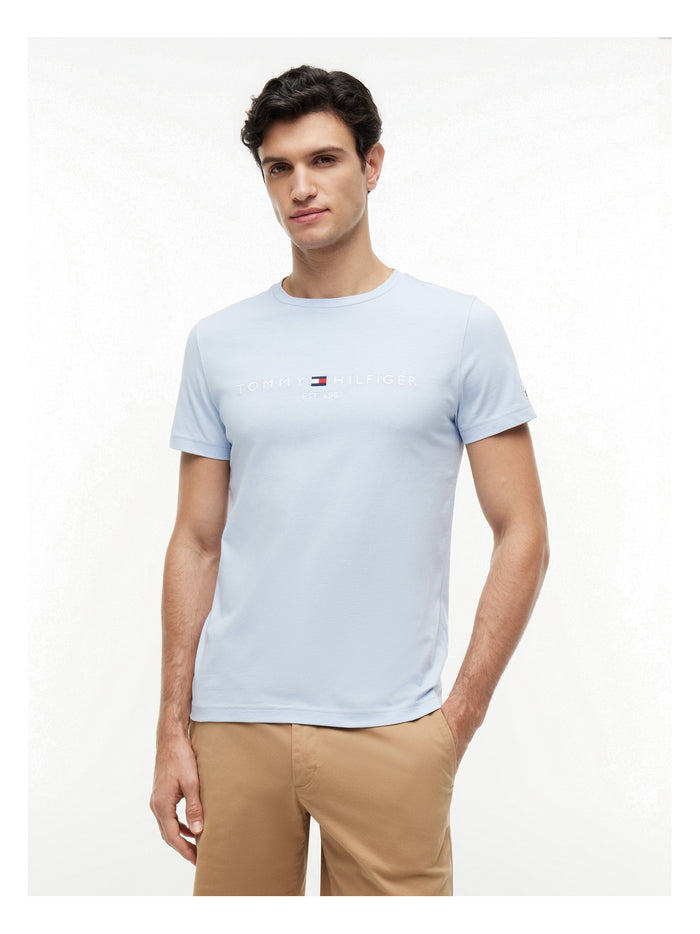 TOMMY HILFIGER Tommy Logo Tee Breezy Blue - image 2