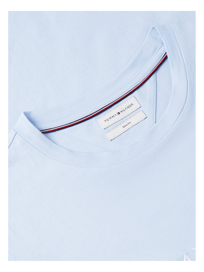 TOMMY HILFIGER Tommy Logo Tee Breezy Blue