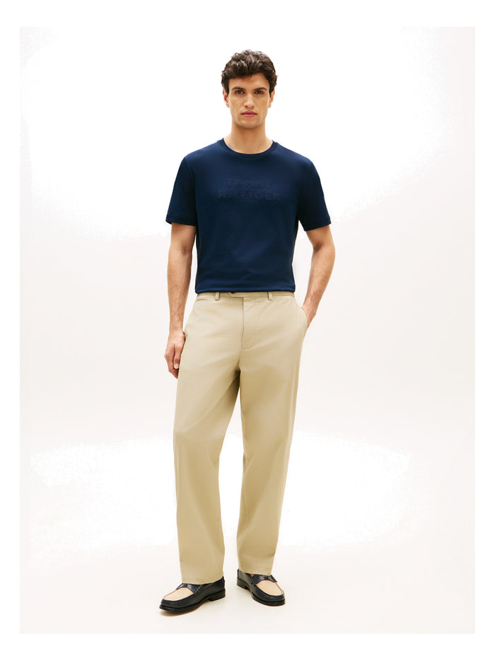 TOMMY HILFIGER Mix Media Interlock Tee Carbon Navy - image 4