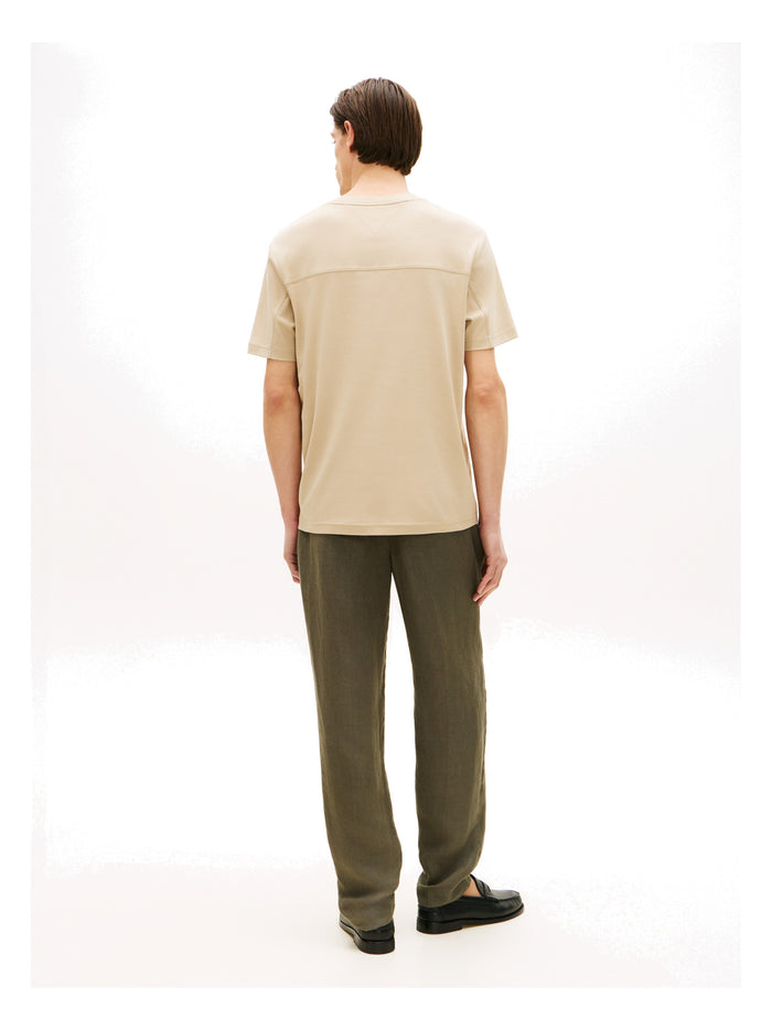 TOMMY HILFIGER Mix Media Interlock Tee Sandalwood - image 5