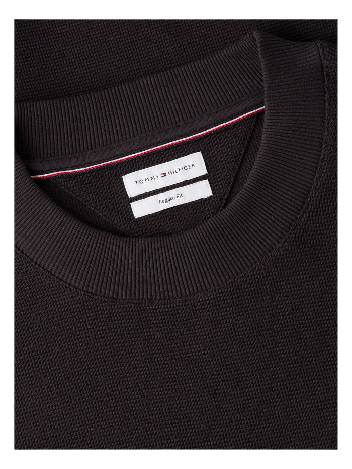 TOMMY HILFIGER Textured Ls Tee Black - image 7