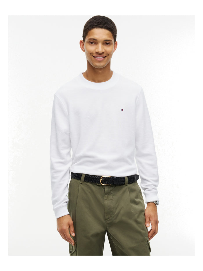 TOMMY HILFIGER Textured Ls Tee White - image 2