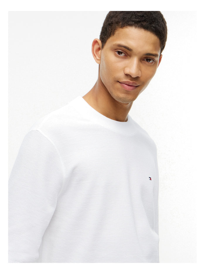 TOMMY HILFIGER Textured Ls Tee White - image 4