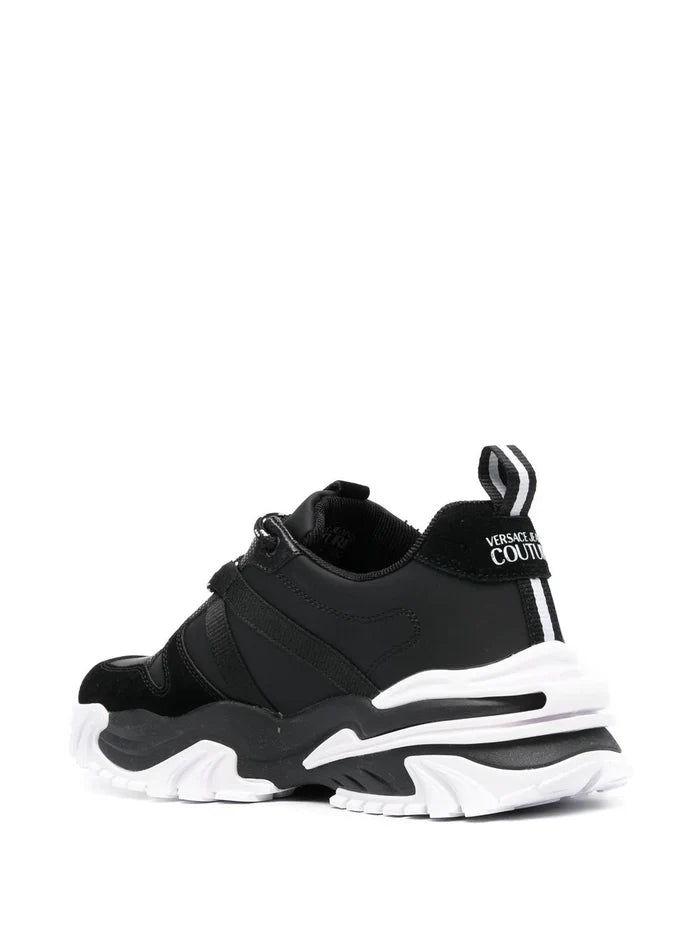 VERSACE Trail Treck Sneakers Black/White - MAISONDEFASHION.COM