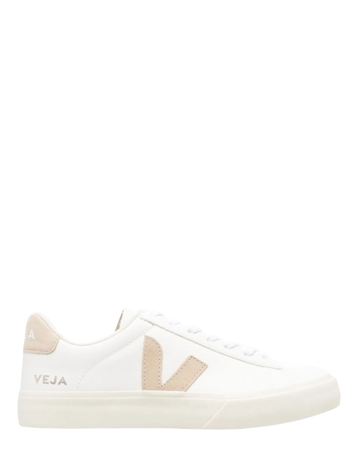 VEJA Campo Leather Sneakers Extra White Almond - MAISONDEFASHION.COM