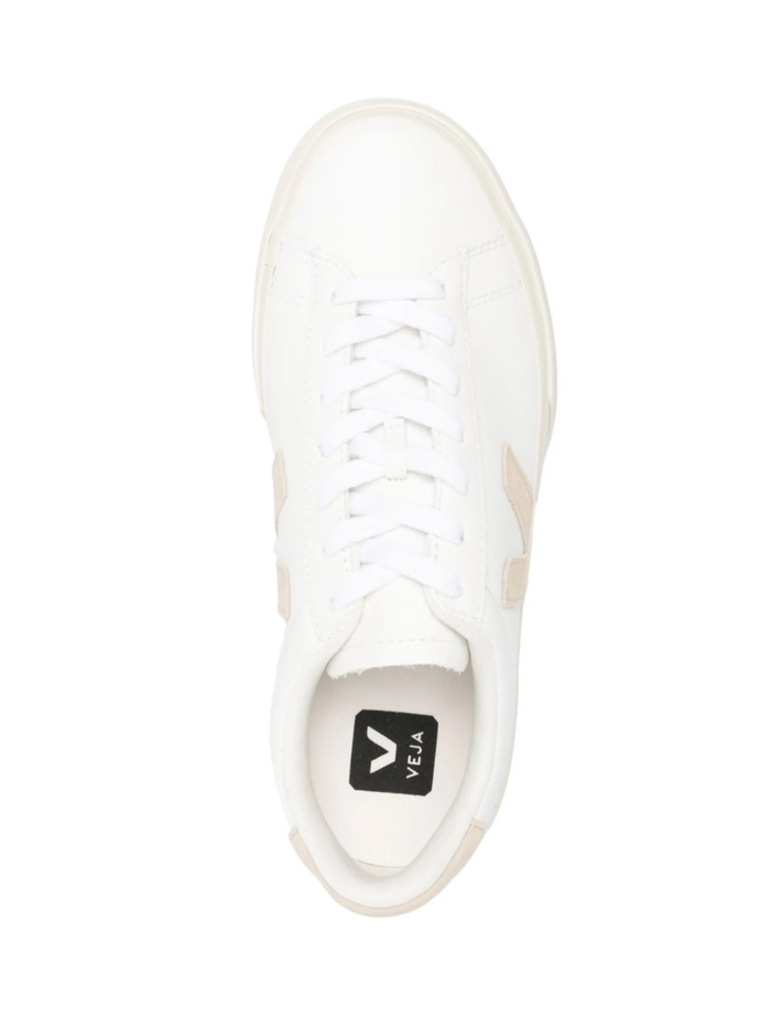 VEJA Campo Leather Sneakers Extra White Almond - MAISONDEFASHION.COM
