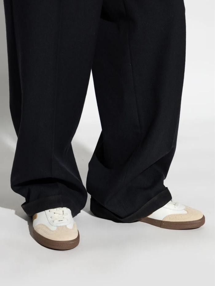 VEJA WOMEN Volley O.T. Leather Sneakers White Tent Bark - MAISONDEFASHION.COM