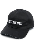 VETEMENTS Iconic Logo Cap Black - MAISONDEFASHION.COM