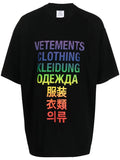 VETEMENTS Translation T-Shirt Black/Rainbow - MAISONDEFASHION.COM