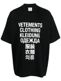 VETEMENTS Translation T-Shirt Black/White - MAISONDEFASHION.COM