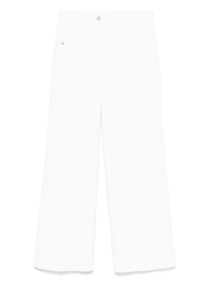 VICTORIA BECKHAM WOMEN Alina Flared Jeans Washed White - MAISONDEFASHION.COM