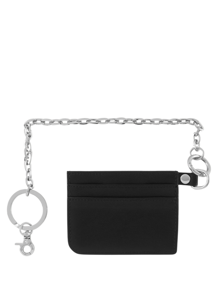 VIVIENNE WESTWOOD Chained Card Wallet Black - MAISONDEFASHION.COM