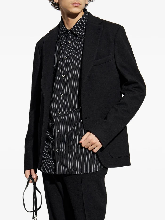 VIVIENNE WESTWOOD Orb-Embroidered Shirt Black - MAISONDEFASHION.COM