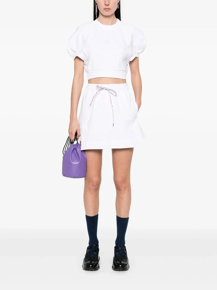 VIVIENNE WESTWOOD WOMEN Cropped Football Sweatshirt White - MAISONDEFASHION.COM