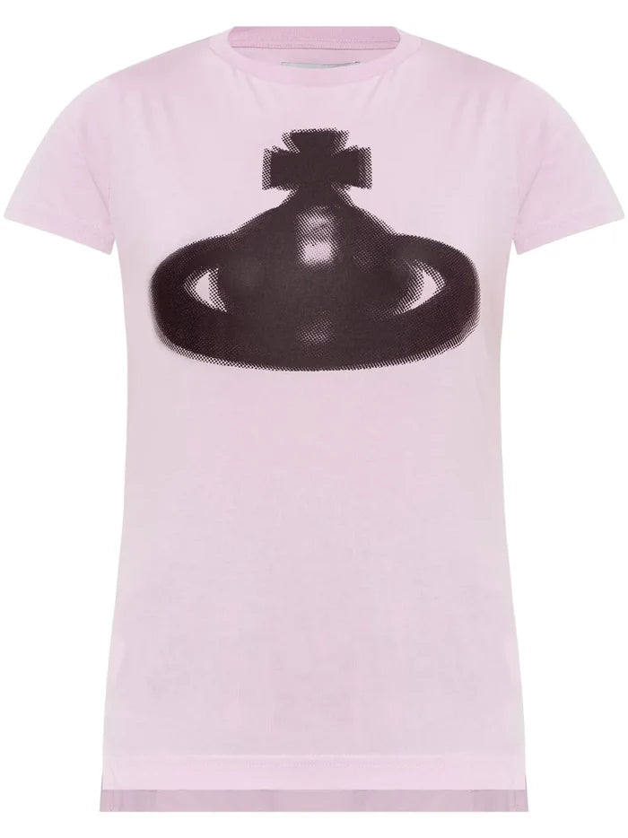 VIVIENNE WESTWOOD WOMEN Halftone Orb Peru T-Shirt Pink - MAISONDEFASHION.COM
