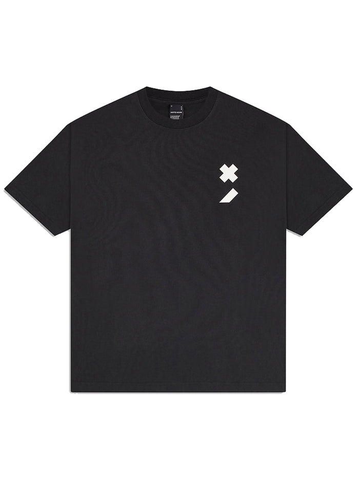 WHITE NOISE Classic Icon Cotton T-shirt Black - MAISONDEFASHION.COM