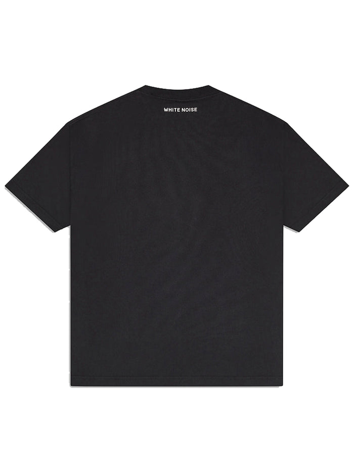 WHITE NOISE Classic Icon Cotton T-shirt Black - MAISONDEFASHION.COM