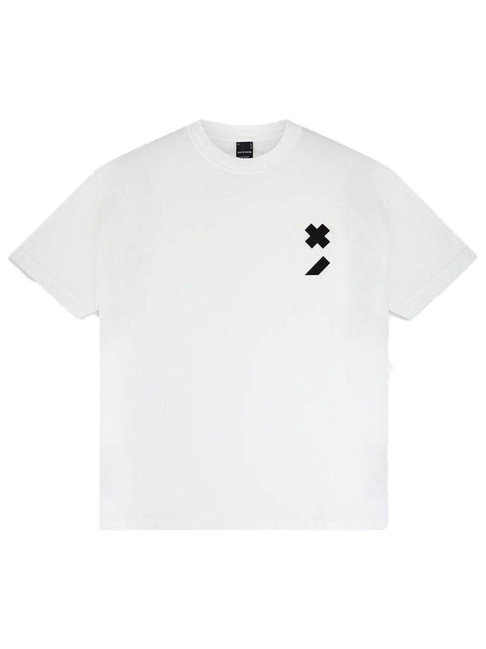 WHITE NOISE Classic Icon Cotton T-shirt White - MAISONDEFASHION.COM