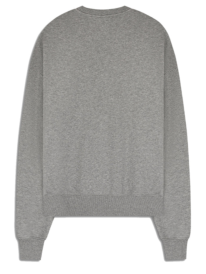 WHITE NOISE Twin Logo Cotton Sweatshirt Grey - MAISONDEFASHION.COM