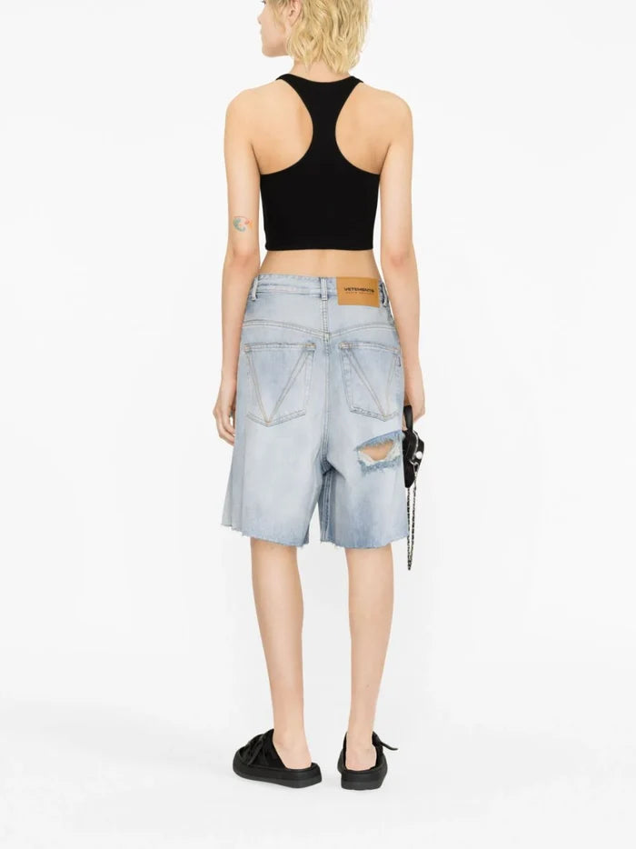 OFF-WHITE WOMEN OFF Stamp Rib Rowing Top Black/White - MAISONDEFASHION.COM