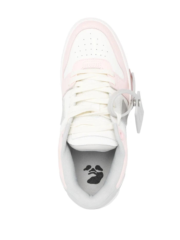 OFF-WHITE WOMEN Out Of Office Calf Leather Pink/Grey - MAISONDEFASHION.COM