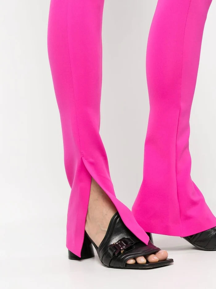 OFF-WHITE WOMEN Split Logo Leggings Rhodium Red - MAISONDEFASHION.COM