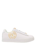 VERSACE WOMEN V-Emblem Court 88 Sneakers White - MAISONDEFASHION.COM
