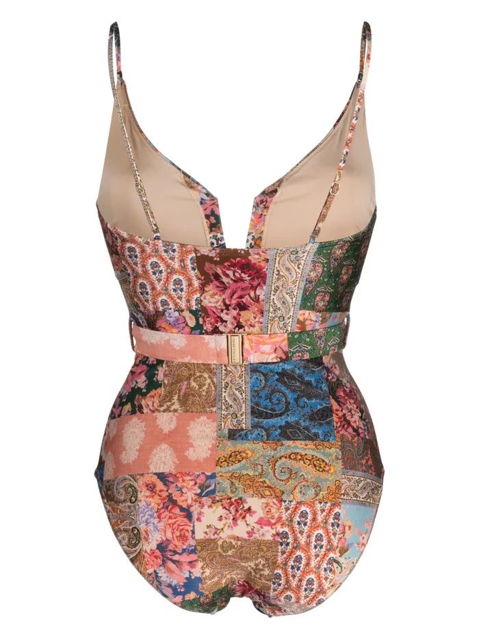 ZIMMERMANN WOMEN Devi Plunge V Wire 1PC Multi - MAISONDEFASHION.COM