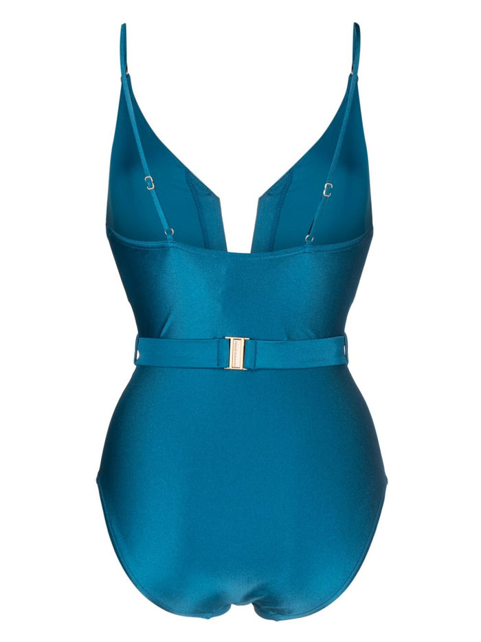 ZIMMERMANN WOMEN Ginger Plunge V Wire 1PC Blue - MAISONDEFASHION.COM