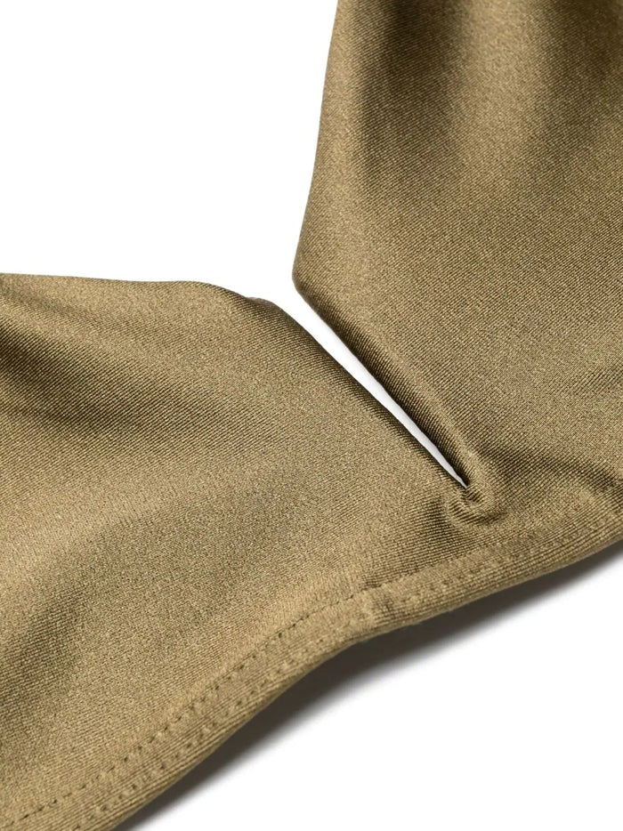 ZIMMERMANN WOMEN Ginger Plunge V Wire Bikini Olive Green - MAISONDEFASHION.COM