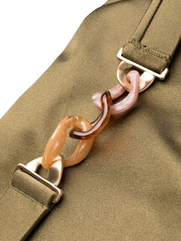 ZIMMERMANN WOMEN Ginger Plunge V Wire Bikini Olive Green - MAISONDEFASHION.COM