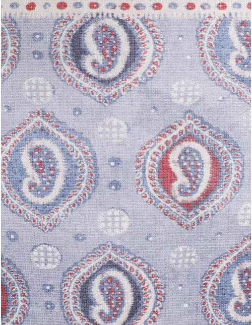 ZIMMERMANN  Vitali Placement Scarf Tie 1pc Blue Paisley - MAISONDEFASHION.COM